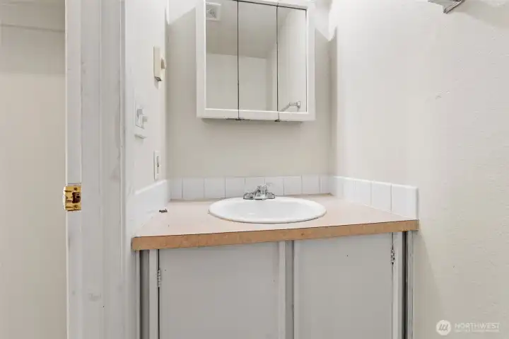 Sink in 1/2 Bathroom