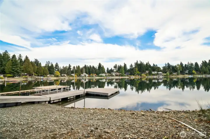 2 year old dock with boat slip