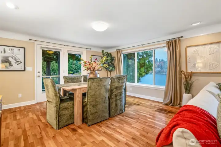 Main floor dining area