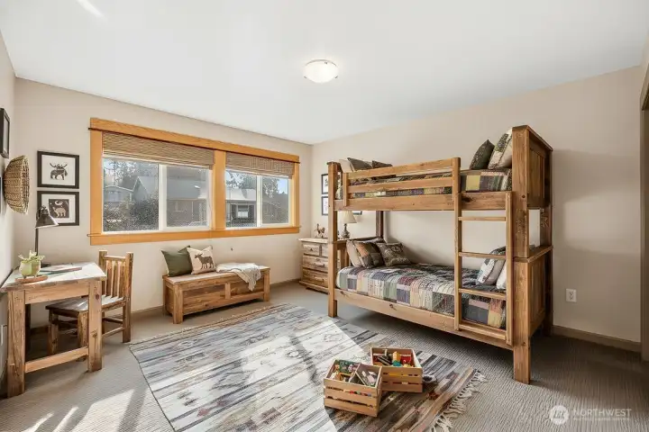 Downstairs bedroom 1- virtual staging