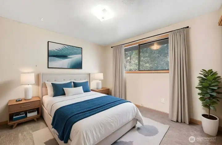 Downstairs bedroom 2- virtual staging