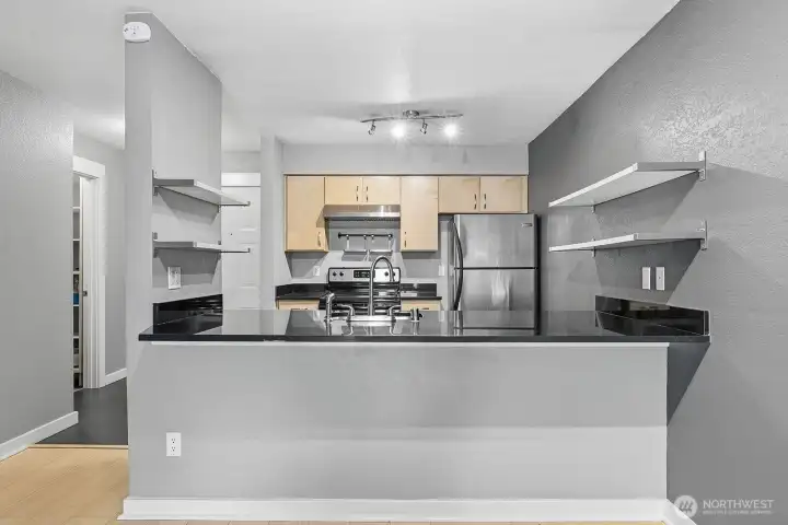 View of breakfast bar.