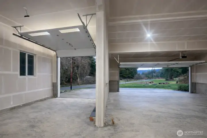 Unusually large garage for up multiple cars and RV