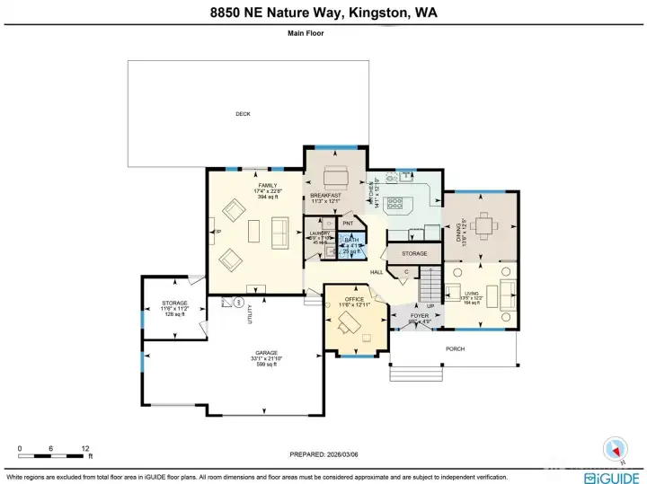 Main level floor plan.
