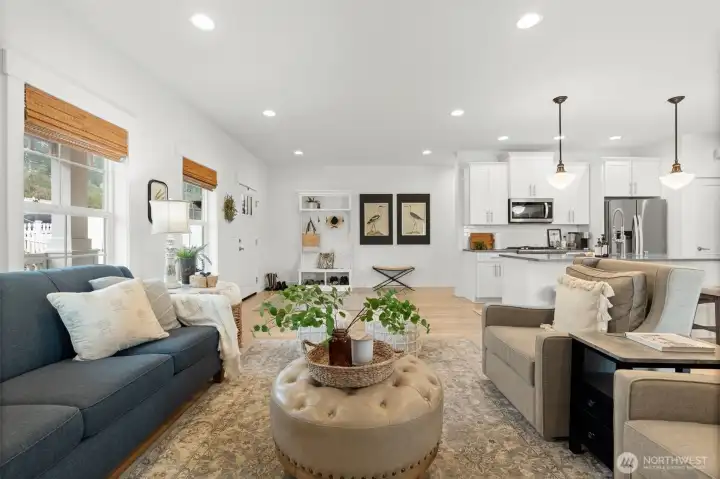 Bright, open living space with natural light throughout