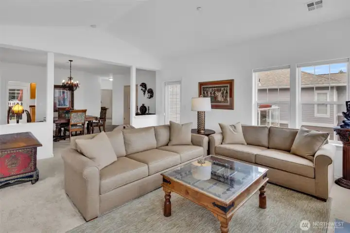 View through living & dining