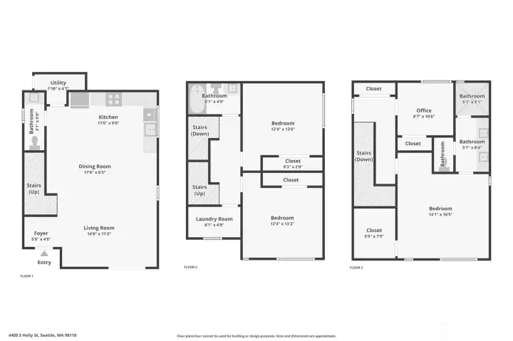 3 levels of new construction living.