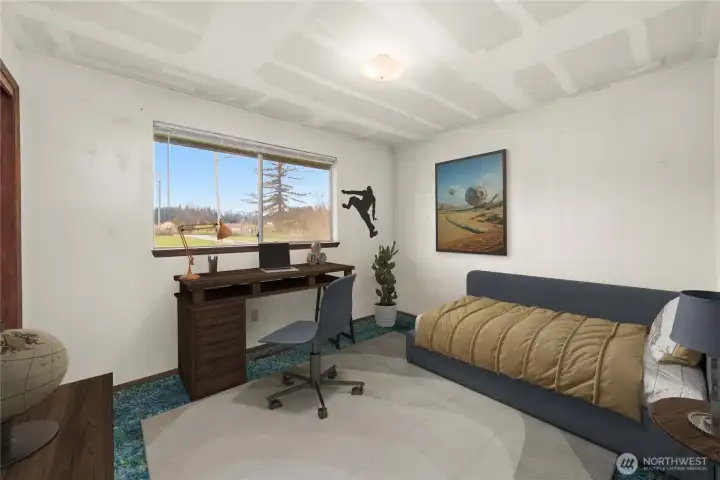 Virtually staged Bed #2.
