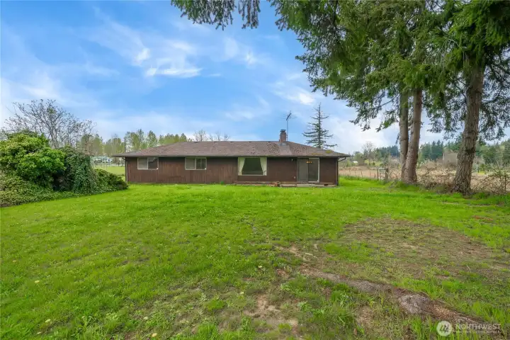 Back view of the home.