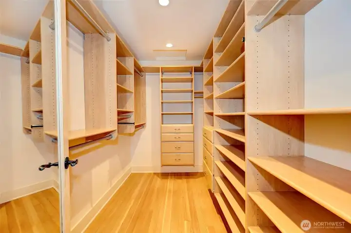 XL custom walk-in closet.