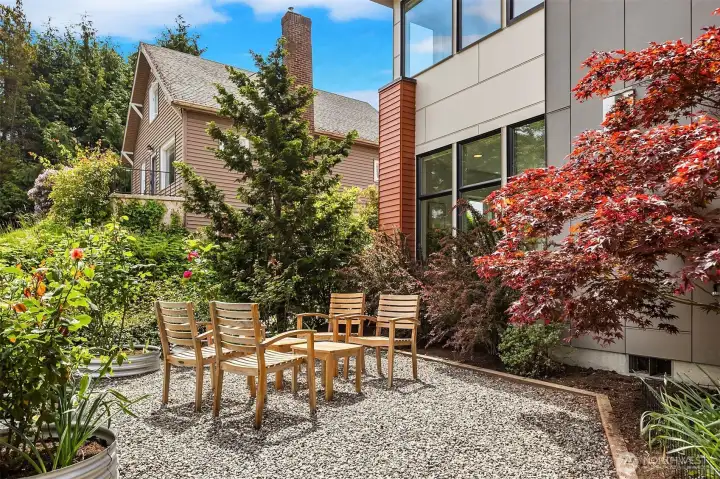 One of the two wonderful outdoor spaces.