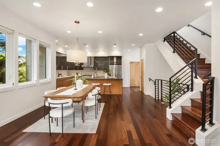 Open concept allows for cooking, entertaining, dining and lounging on one level.