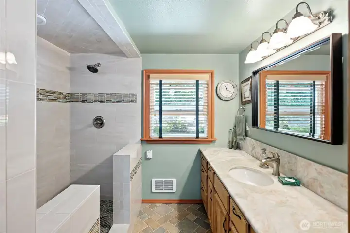 Renovated main bathroom