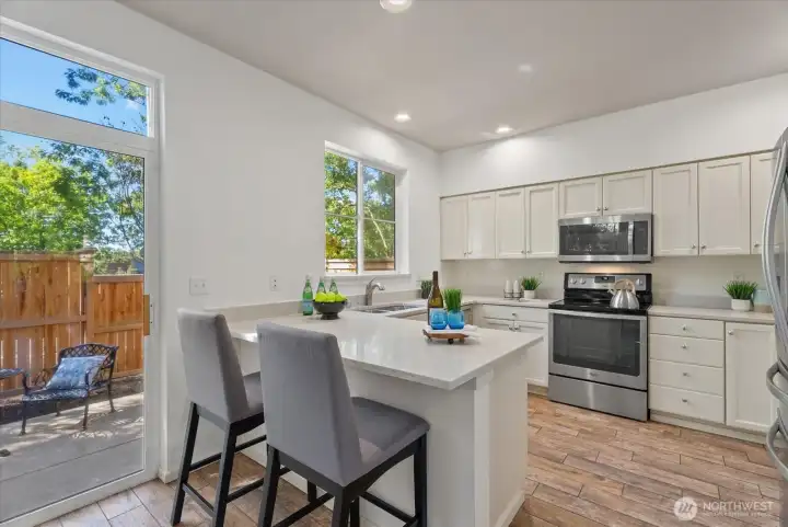 Kitchen designed for practical everyday use