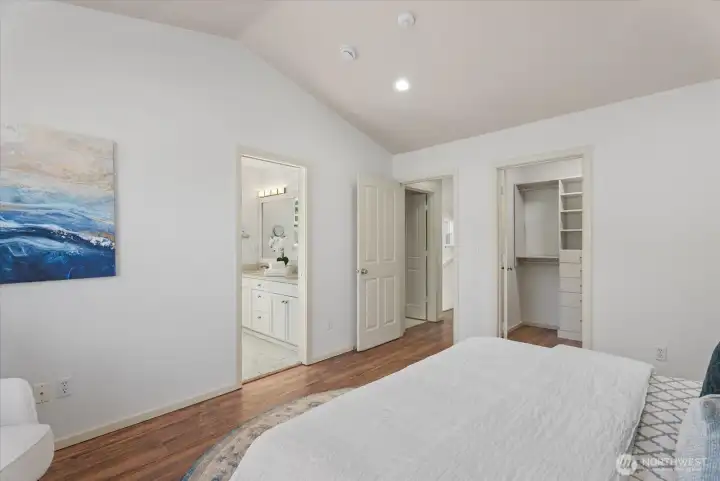 Comfortable primary bedroom designed for everyday retreat