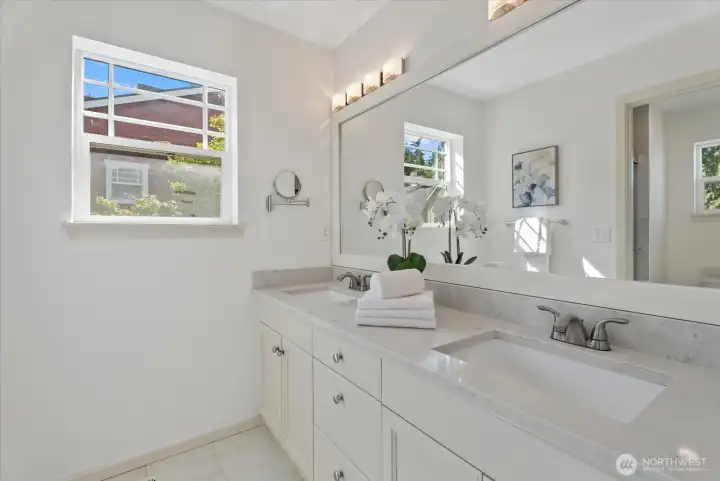 Primary bathroom with comfortable daily function