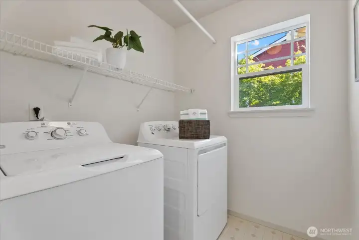 Upper-level laundry adds everyday convenience