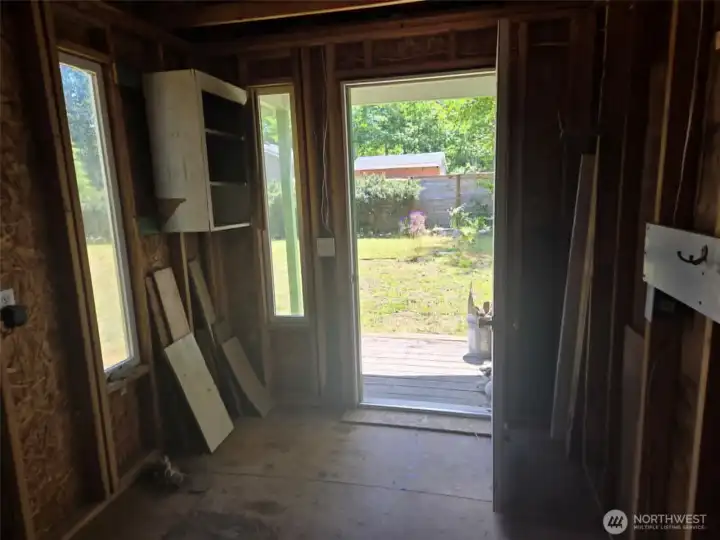 Shed has ample windows Shed has ample windows