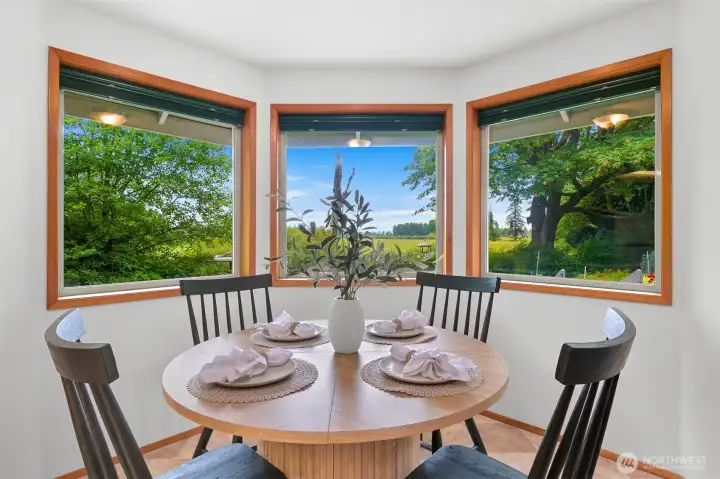 beautiful views from your dining table
