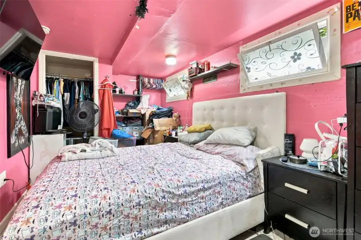 Basement bedroom offering extra privacy and space