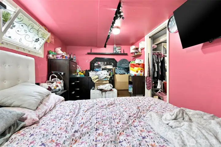 Basement bedroom offering extra privacy and space