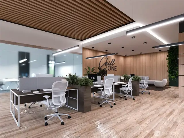 Rendering. Office inside