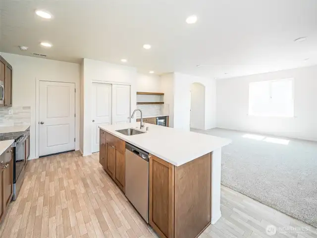 Kitchen open to the Great Room