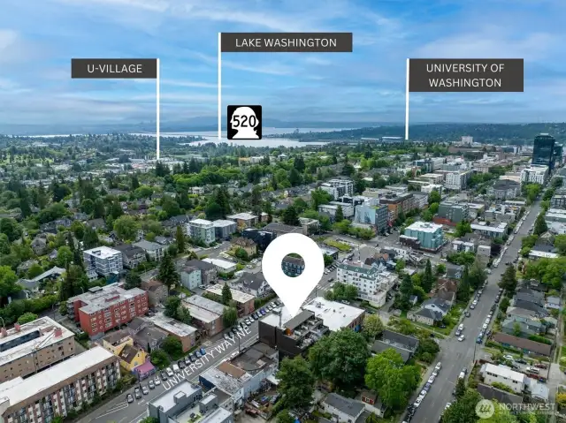 Close to UW and U-Village for an array of shopping.