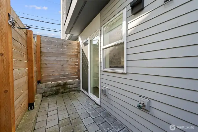 Private Patio located off second bedroom; perfect place to snuggle an afternoon away with a good book