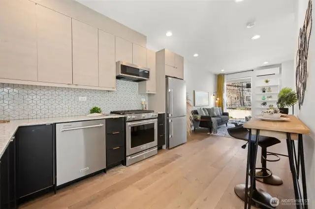 Main Level- Kitchen with Dining Area
