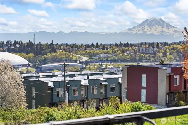 Gorgeous Mt Rainier view from your balcony!