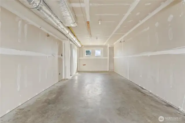 Huge 2 car tandem garage!