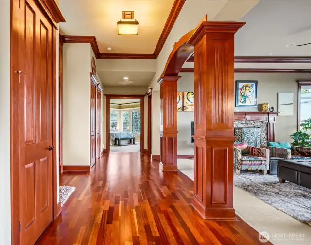 Hallway to the Primary BR and Utility Room