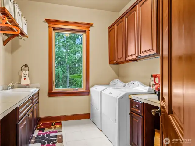 Utility room steps from Primary BR