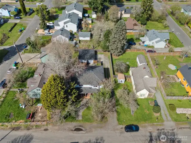 aerial of home
