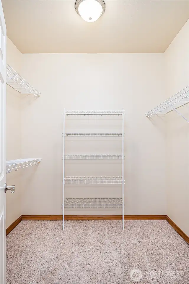 Large Walk-In Closet is next to the Primary Bathroom.