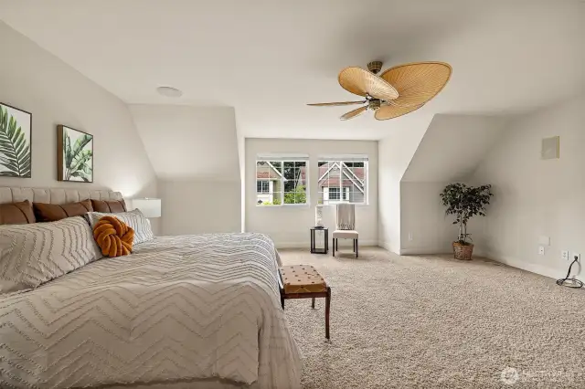 Plenty of space for a nice seating area by the window.