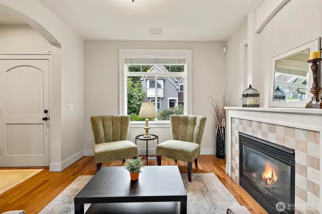Beautiful finishes throughout, with handsome window trim and curved archways.