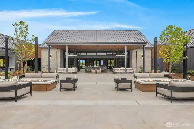 Outside patio area