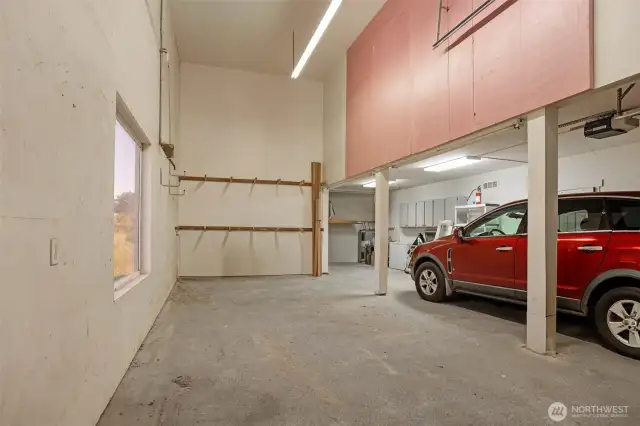 Another view of garage and boat bay.