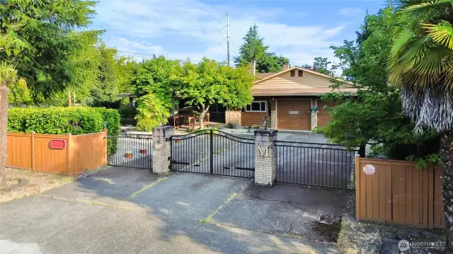 Front of the house on private gate