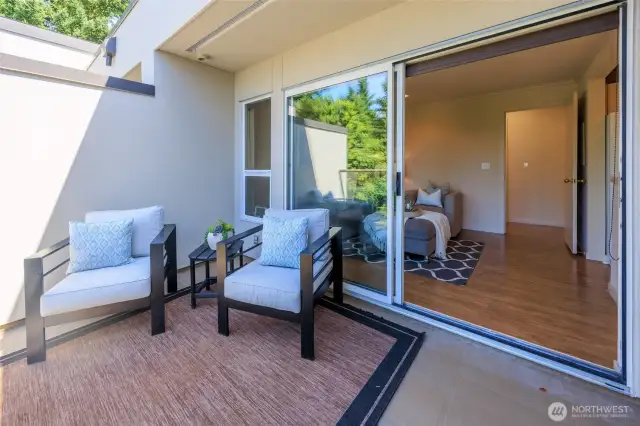 First deck off den/kitchen