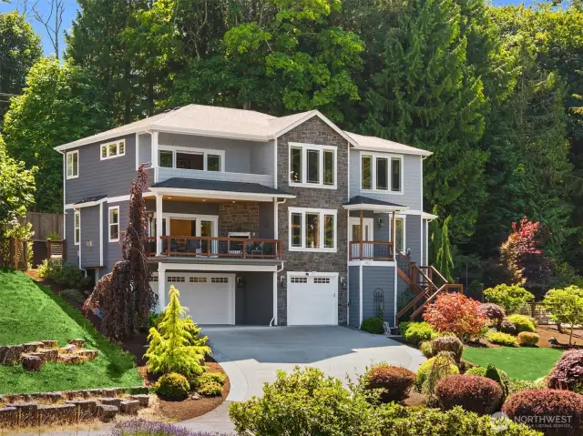 Exceptional Contemporary view home with Elevator to all levels.