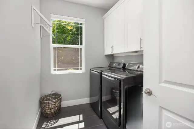 Laundry Room is conveniently located next to the Primary Suite