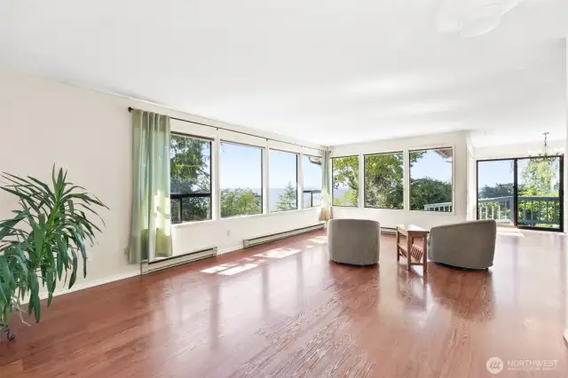 Great room with ocean views