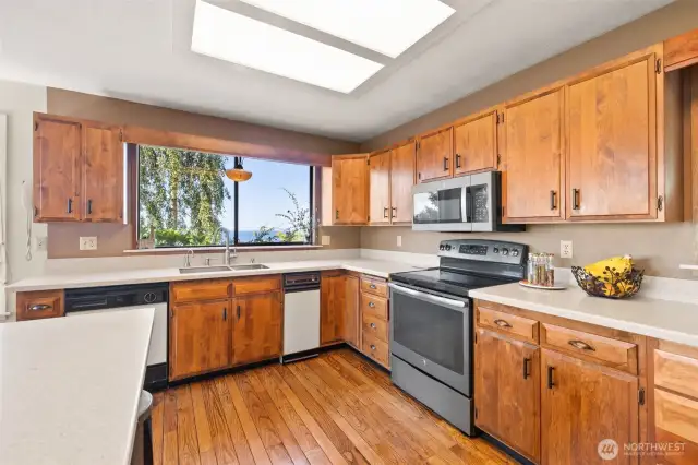 Generous kitchen space