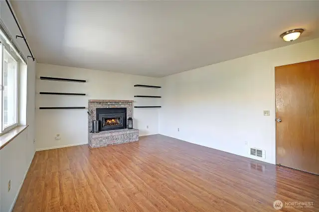 Door leads to the spacious garage.