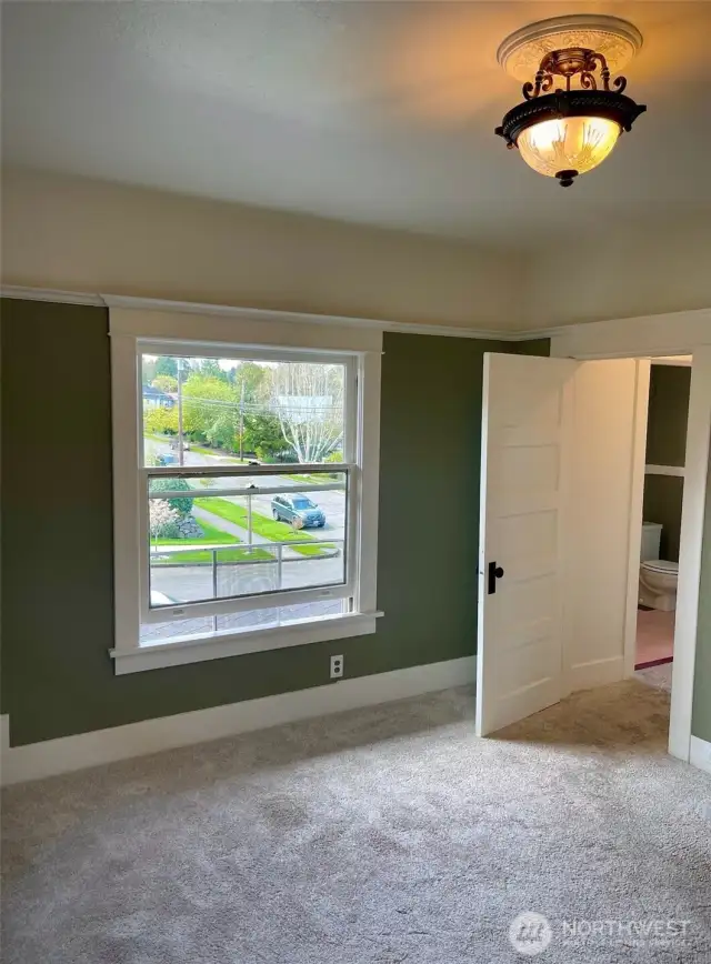 Classic millwork throughout the home.