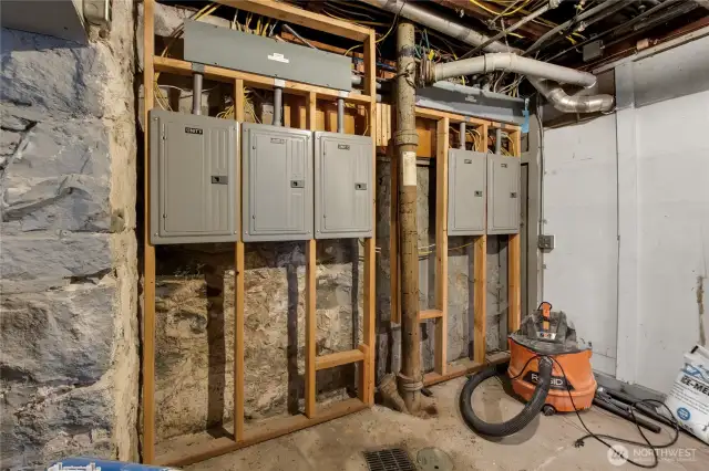 Electrical system has been updated with new panels, meters and power drop.