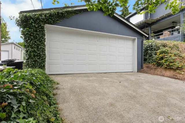 Two car garage.